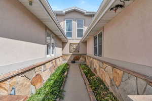 Pathway leading to front door