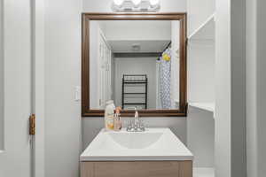 Bathroom featuring vanity