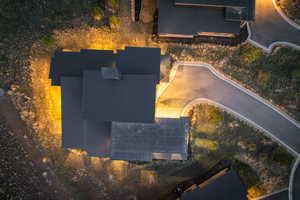 View from above of property