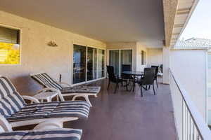 Top floor Balcony featuring outdoor dining area
