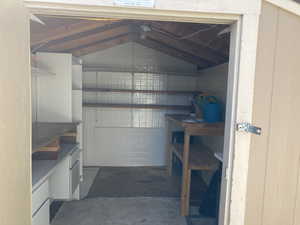 View of storage area