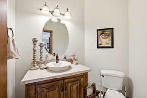 Main floor half bathroom