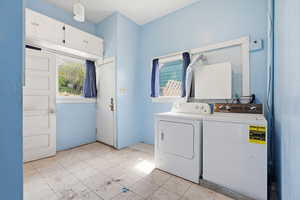 Laundry area featuring washer and dryer