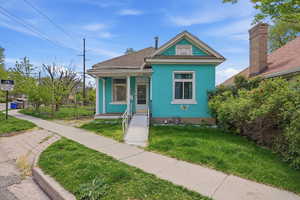 View of front of home with covered porch