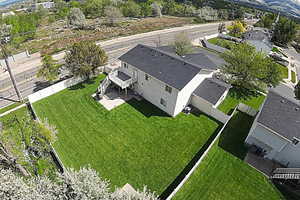 View from above of property