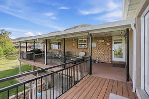 Deep deck perfect for any outdoor entertainment