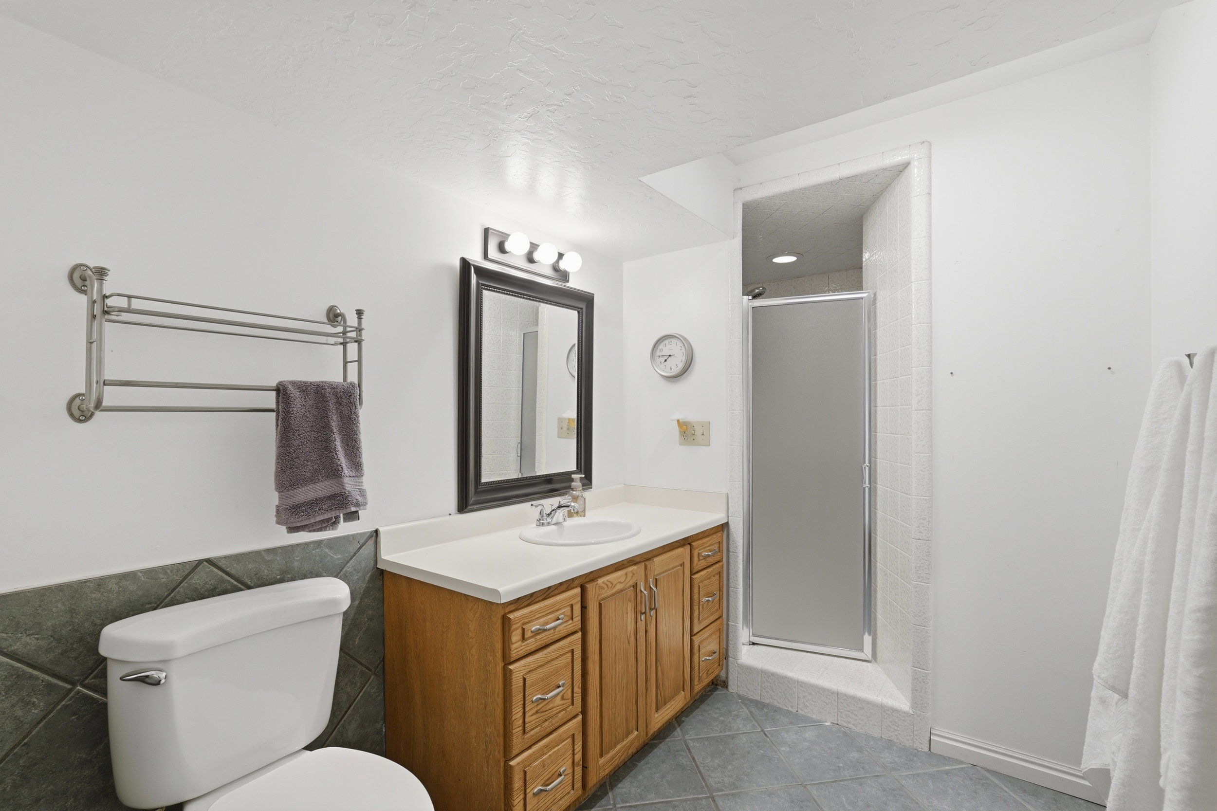 lower level bathroom