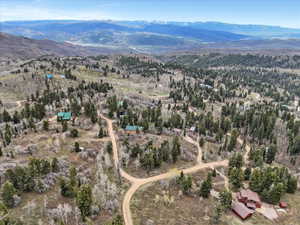 Aerial view of mountains