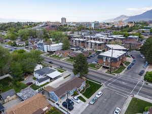 View of urban area featuring a mountainous background