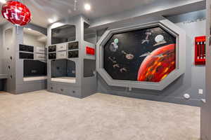 Detailed view of carpet floors