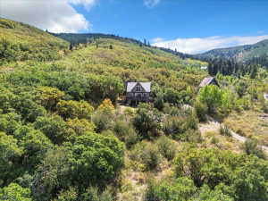 Aerial view of property and surrounding area.