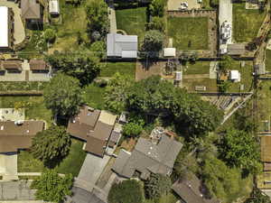 Aerial view of residential area