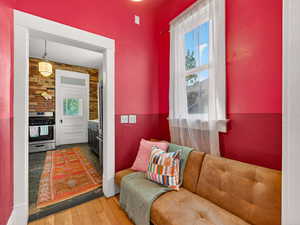 Reading nook next to the kitchen