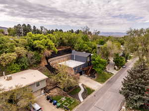 View from above of property