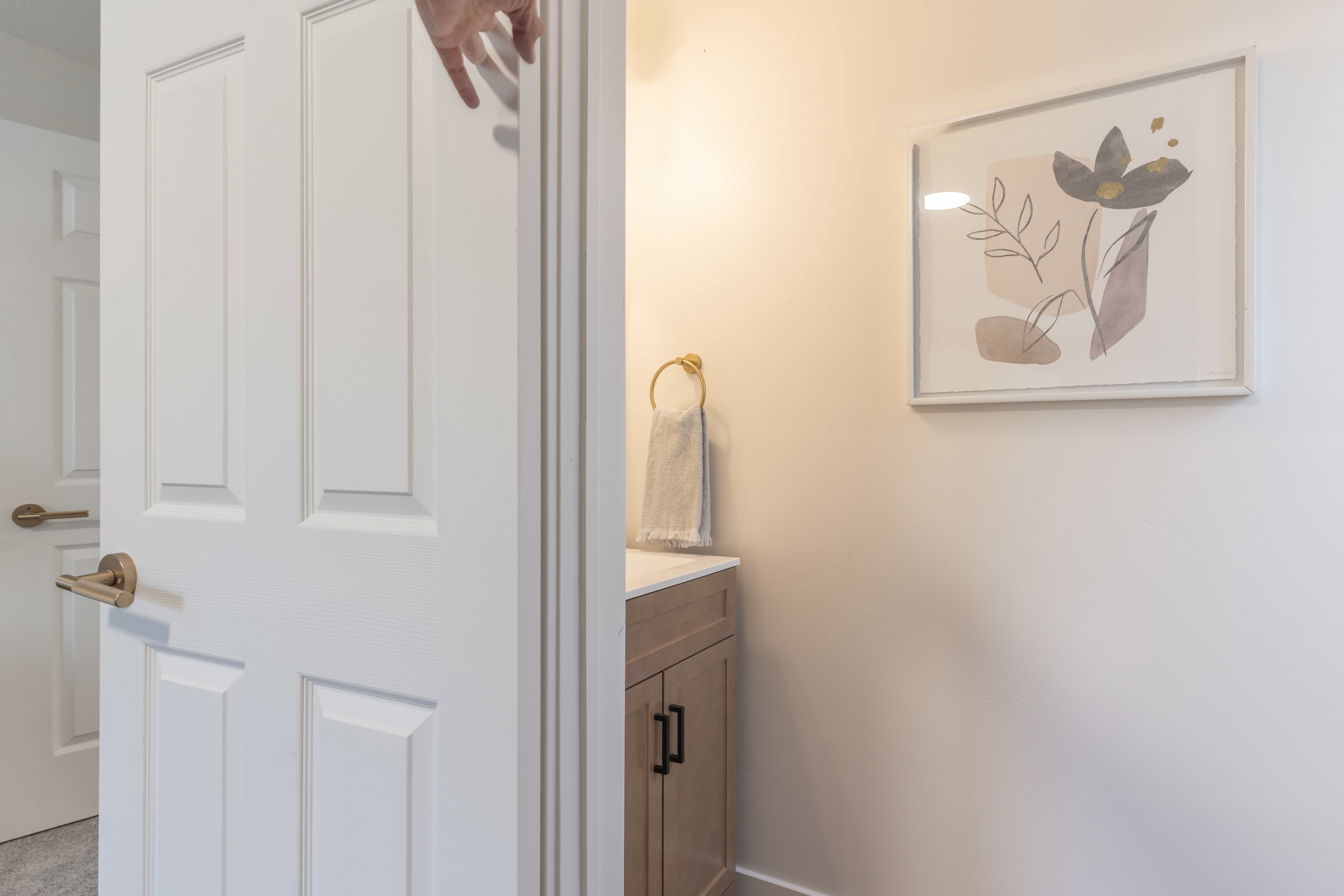 Bathroom featuring vanity