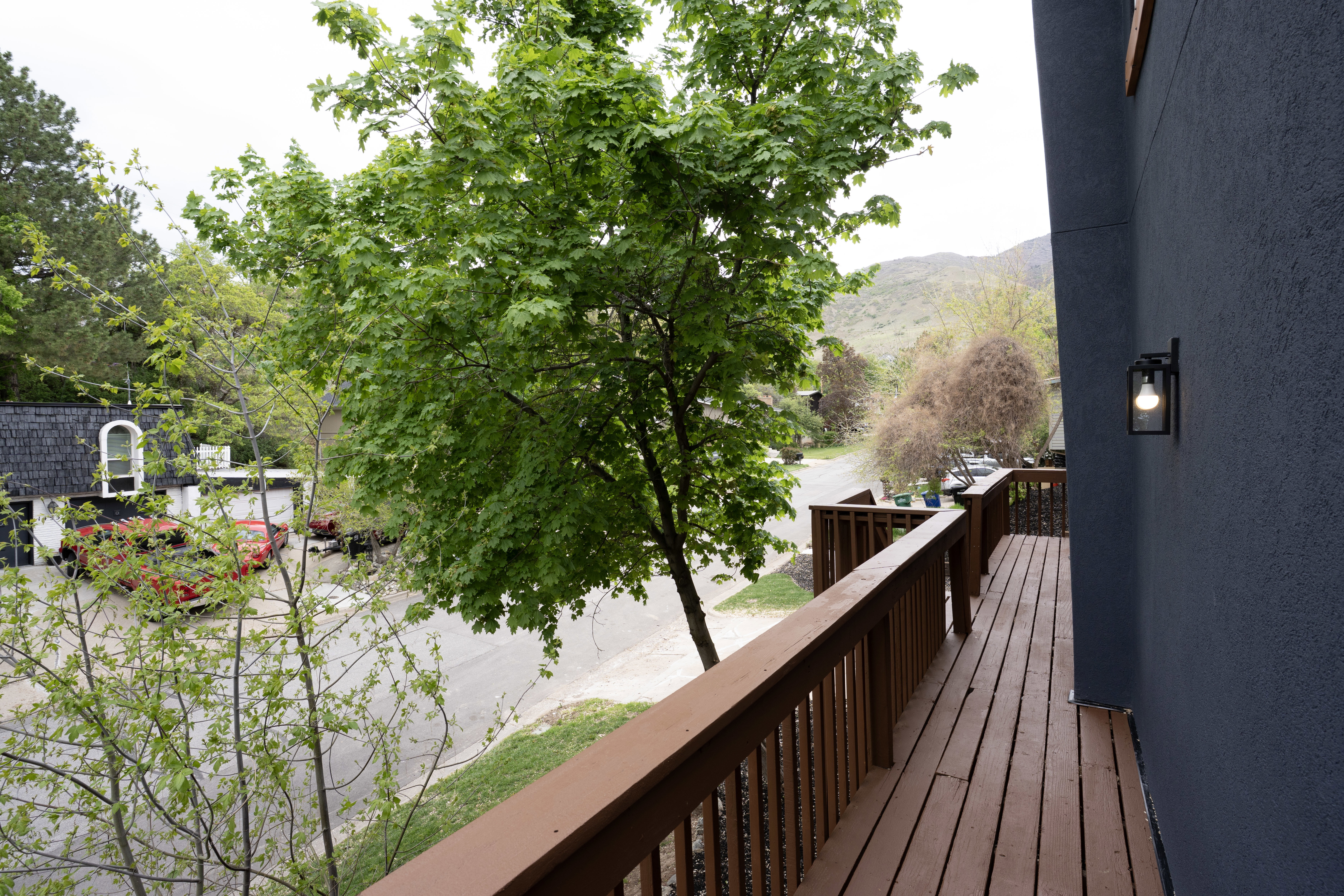 Deck with a mountain view