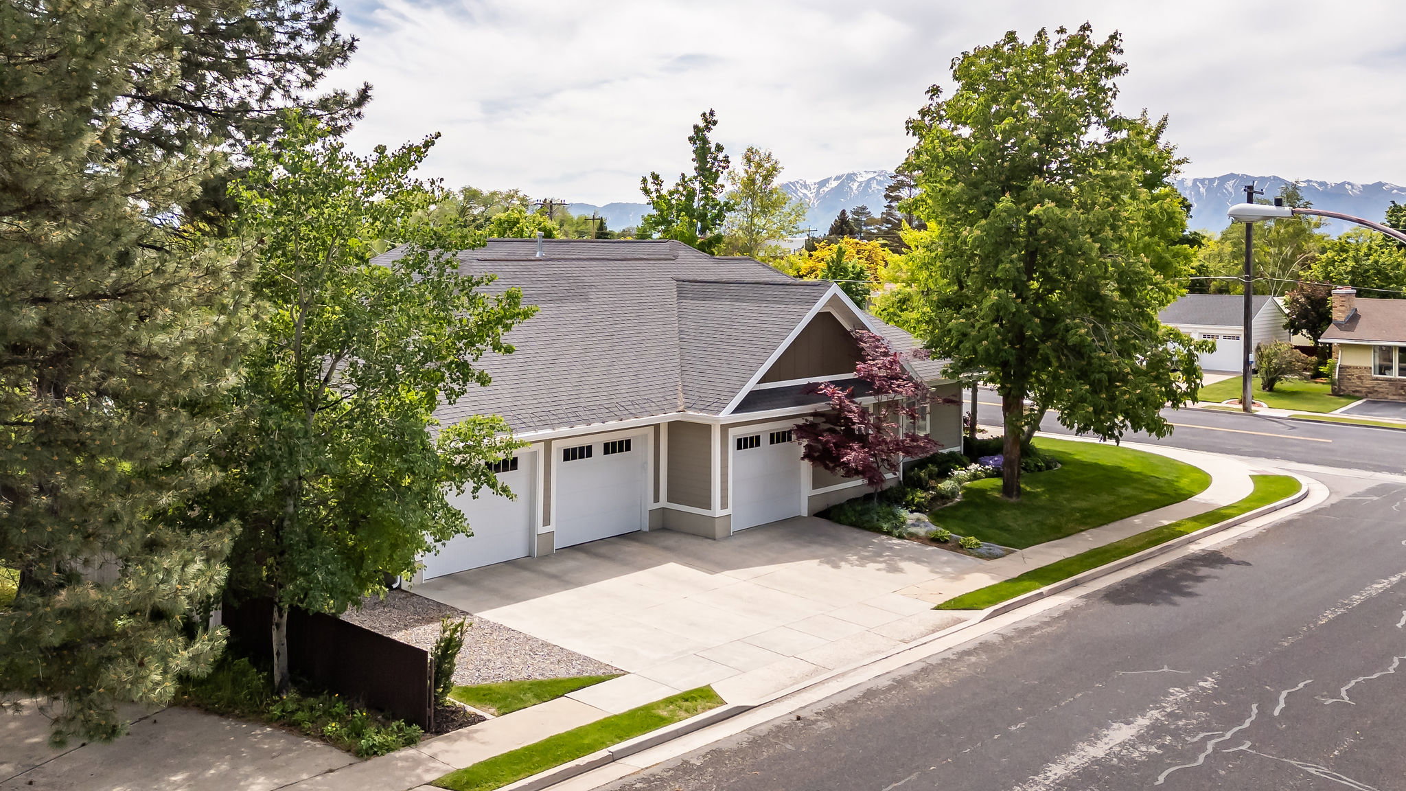 Side of home and garage/driveway