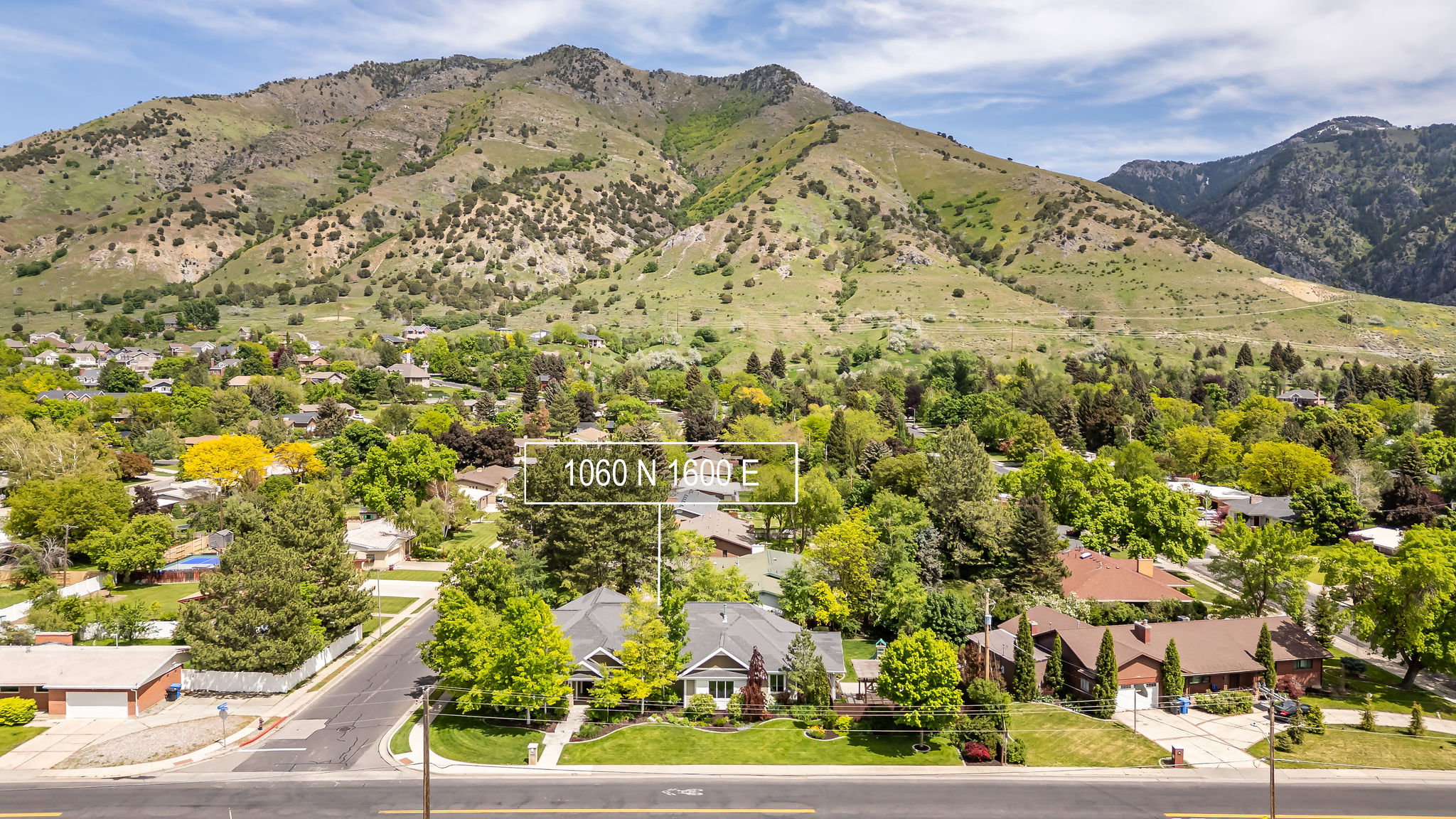 Mountain view with nearby area
