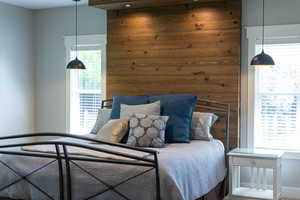 Master Bedroom with Lounge and door to deck