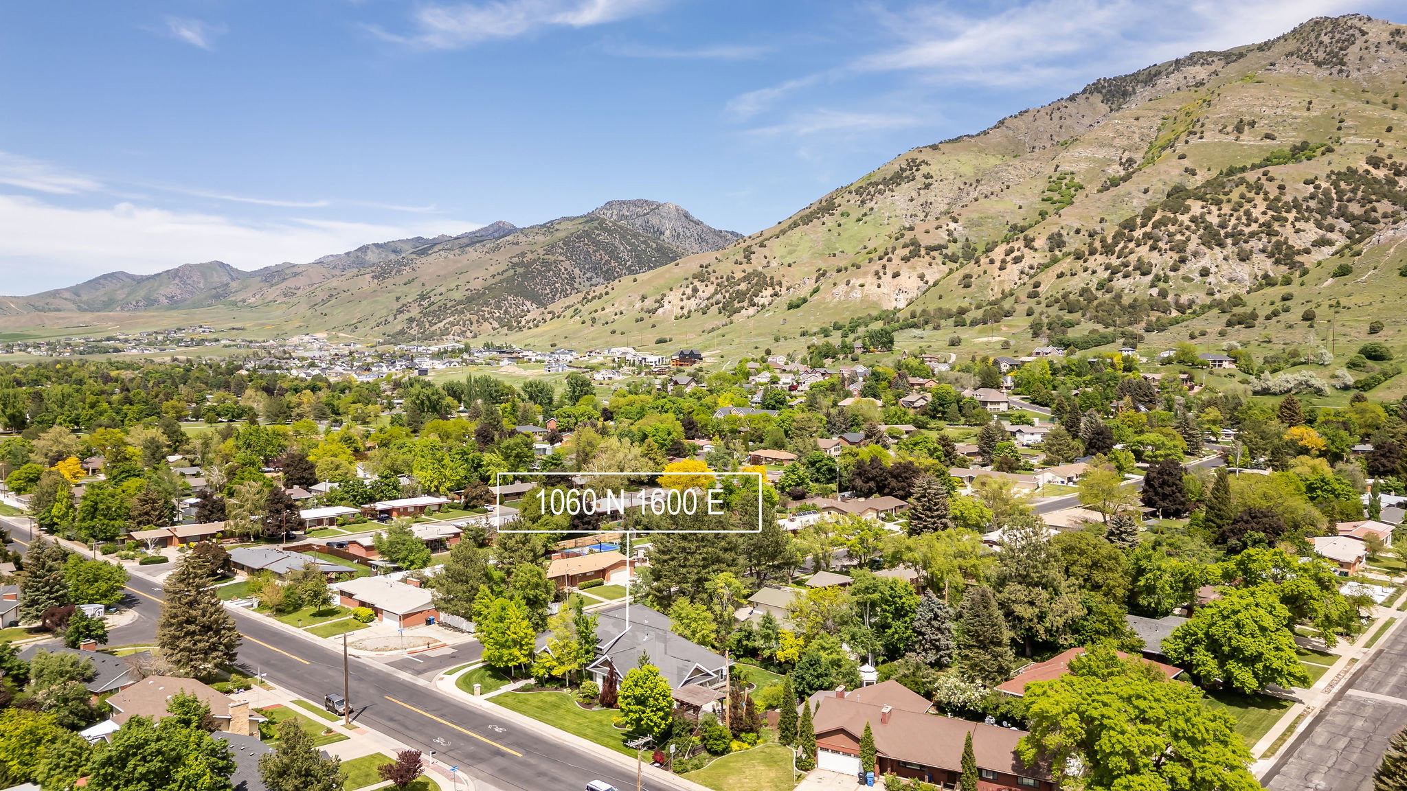 Mountain view with nearby area