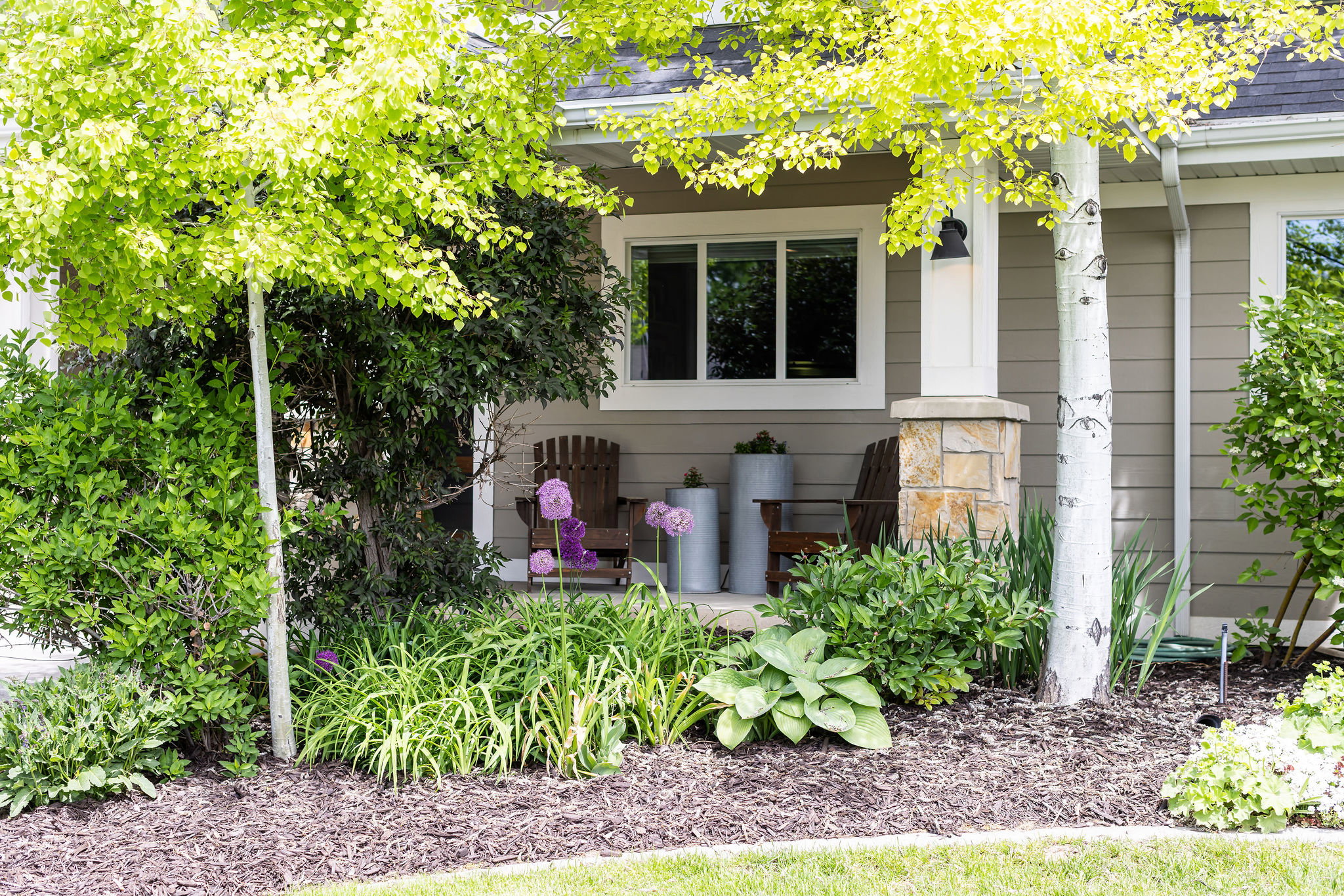 Covered front porch