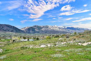 Mountain view with a view of Wolf Creek Golf Course and pond.