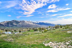 West Mountain view with a nearby lake on Wolf Creek Golf Course
