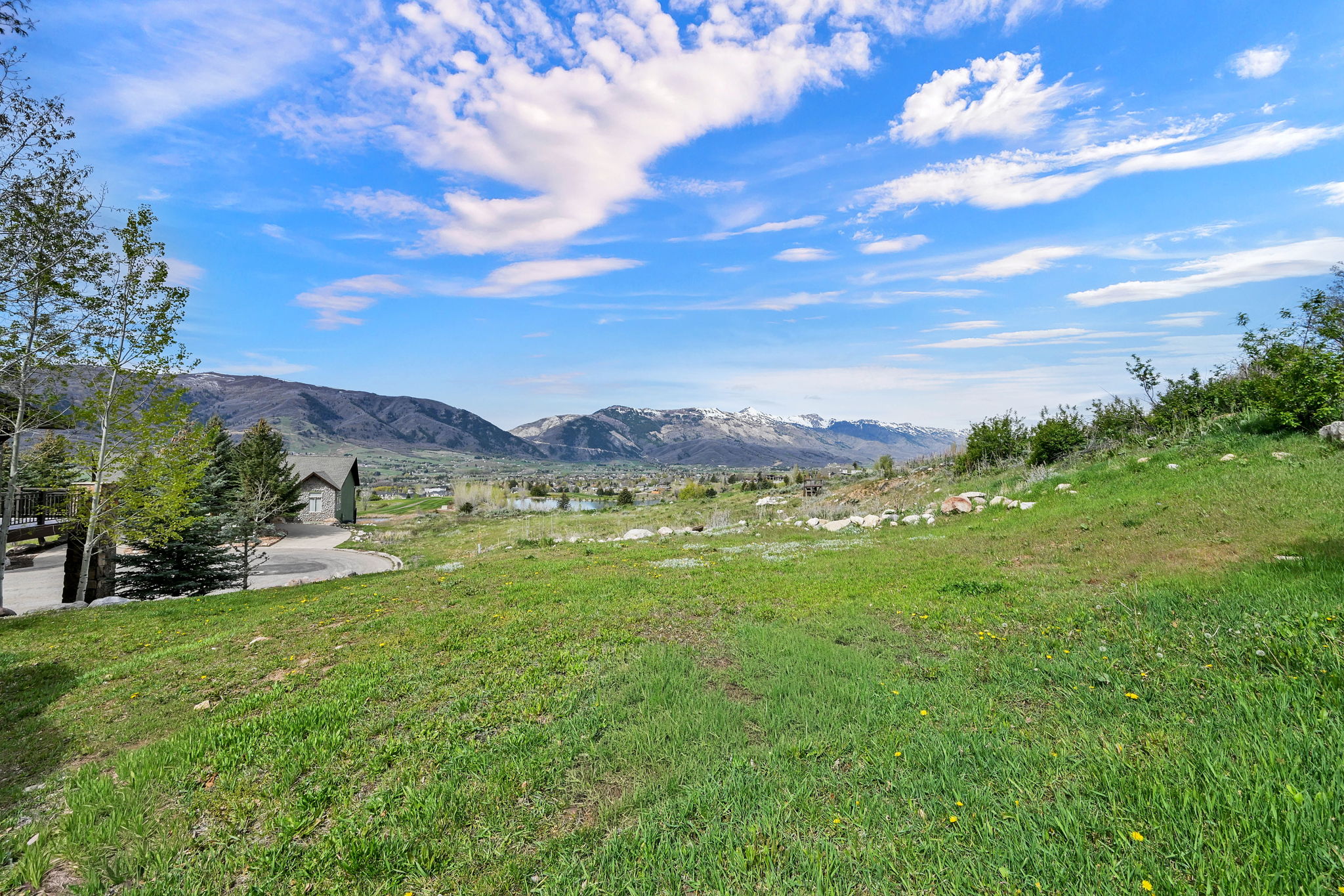 View of mountain background