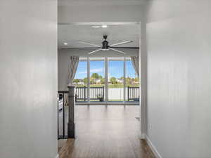 View through living room from entry hall.