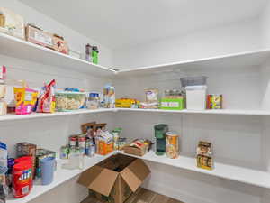 Basement pantry.