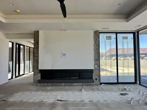 Great room fireplace