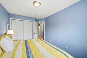 Bedroom featuring a closet