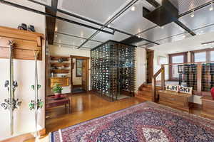 Wine area with plenty of natural light