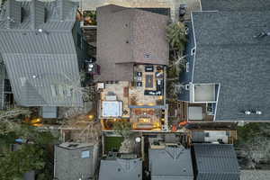 Aerial view of residential area