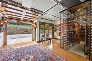 Wine room featuring baseboards