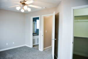 Primary Bedroom with Access to Bathroom and Walk In Closet