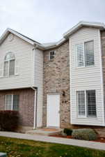 View of front facade with brick siding