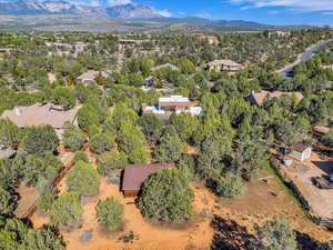 Drone / aerial view of mountains