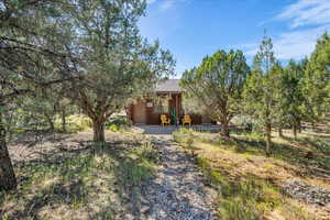 View of front of house featuring a patio