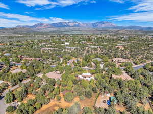 Bird's eye view of mountains
