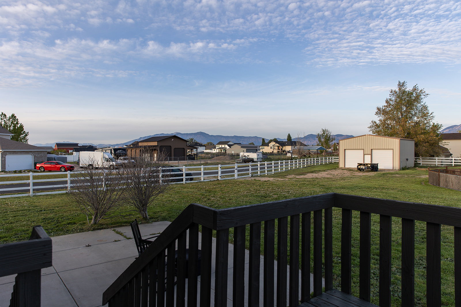 YARD VIEW FROM  BACK DECK
