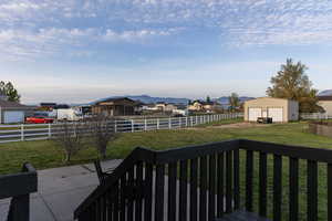 YARD VIEW FROM  BACK DECK