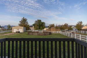 YARD VIEW FROM  BACK DECK