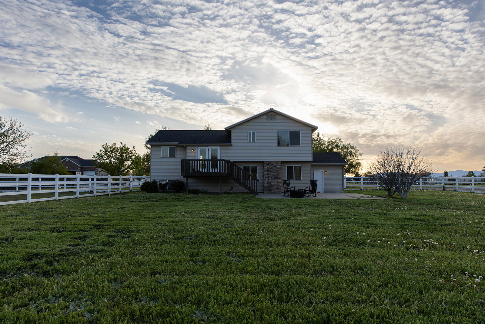 BACK OF HOME VIEW FROM YARD