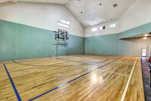 View of sport court featuring community basketball court