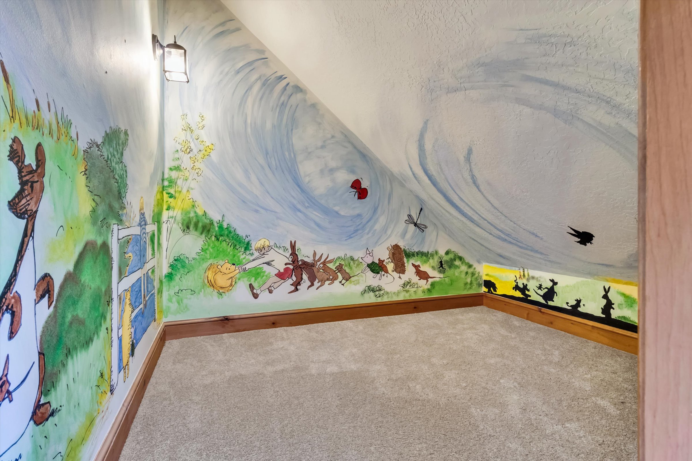 Unique themed playspace! One of many custom touches in this home.