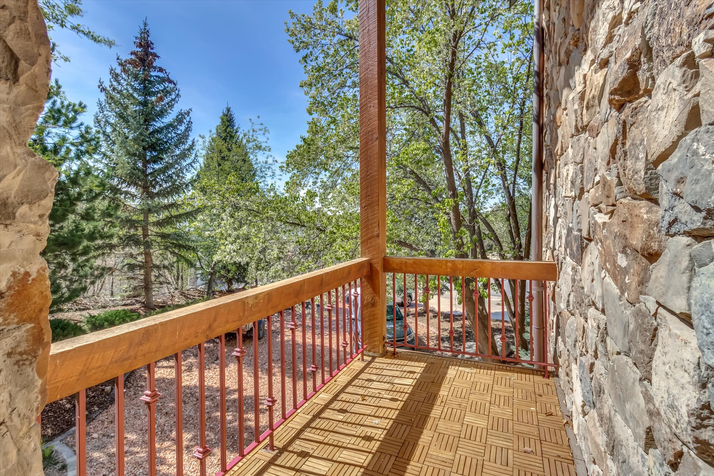 Small deck accessed from the great room.