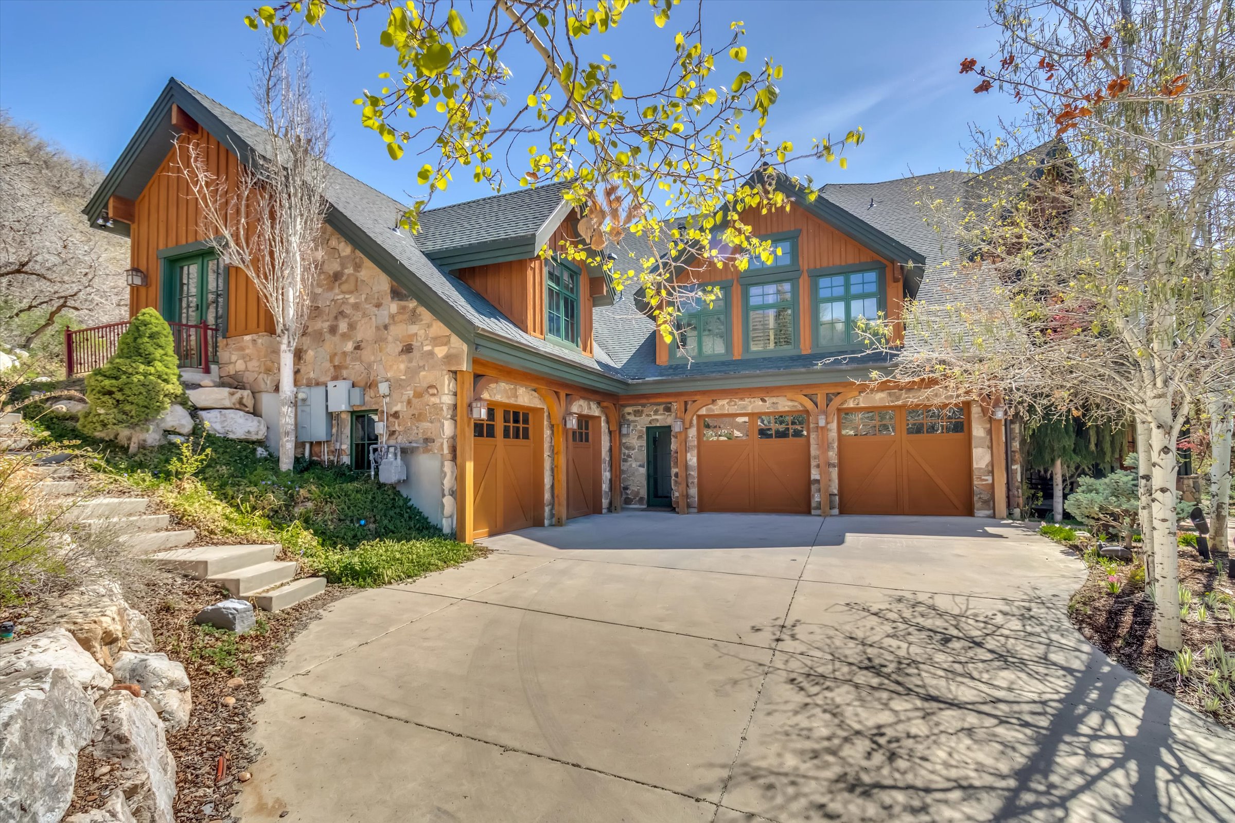 Heated driveway, and service entrance.