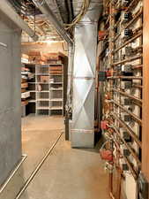 View of unfinished below grade area