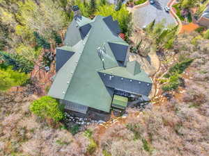 View from above of property